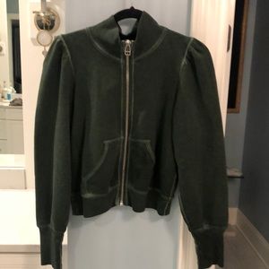 EUC VERONICA BEARD JEANS, ZIP FRONT Terry jacket.